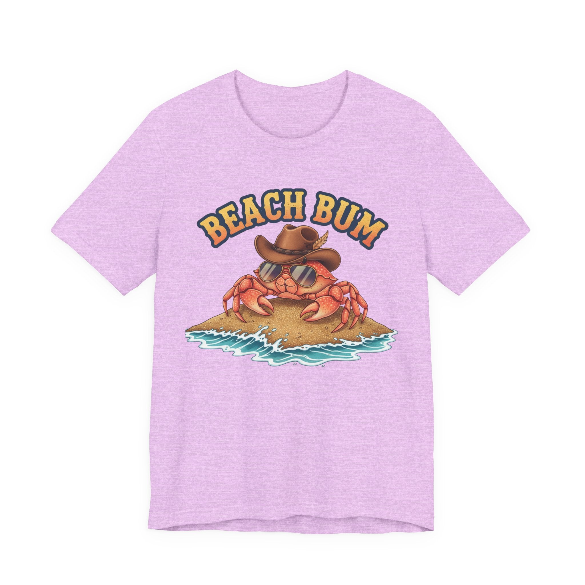 Beach Bum Crab T-Shirt — Funny Coastal Vacation Tee