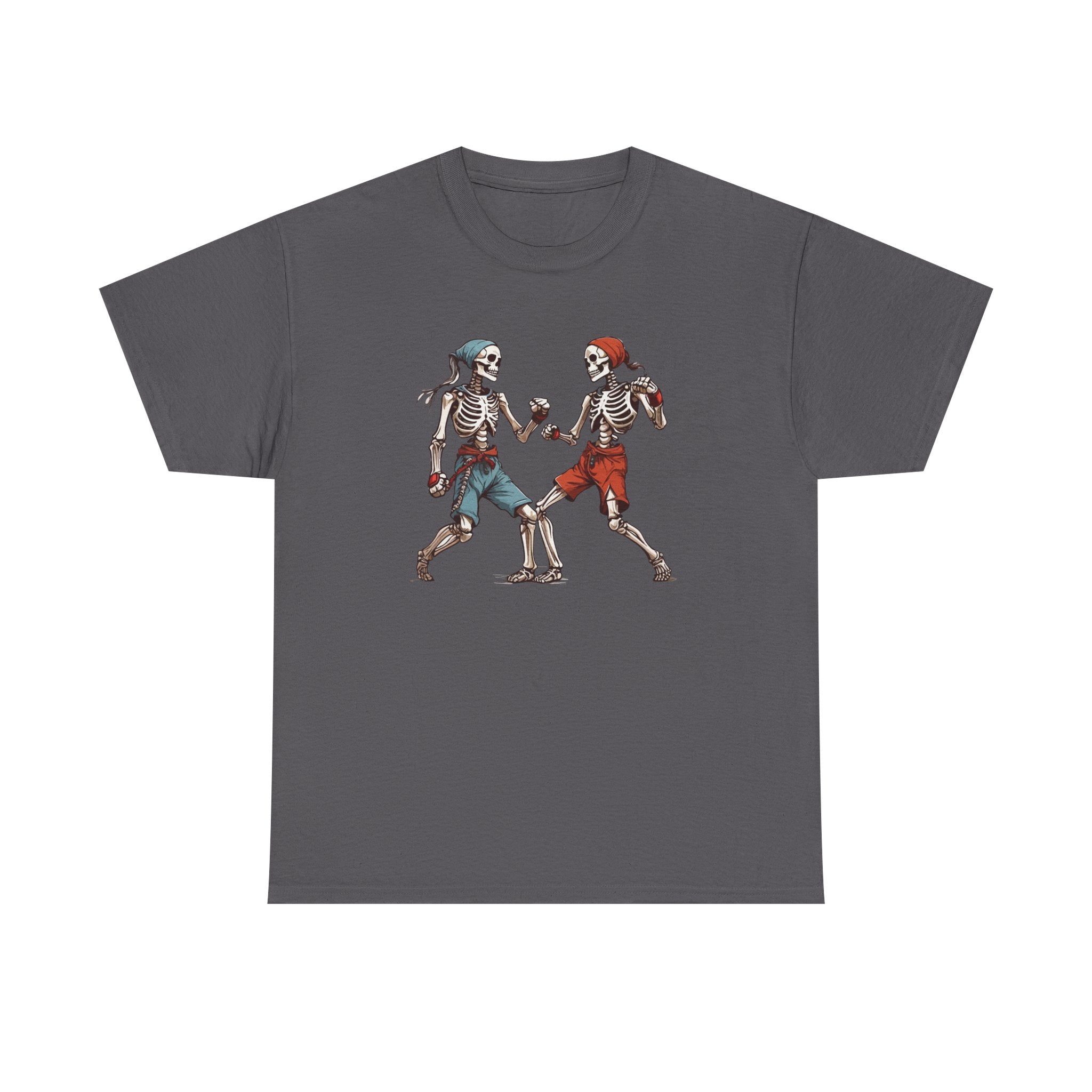 Skeleton Boxers Fight Tee — Vintage Skeleton Boxing T-Shirt
