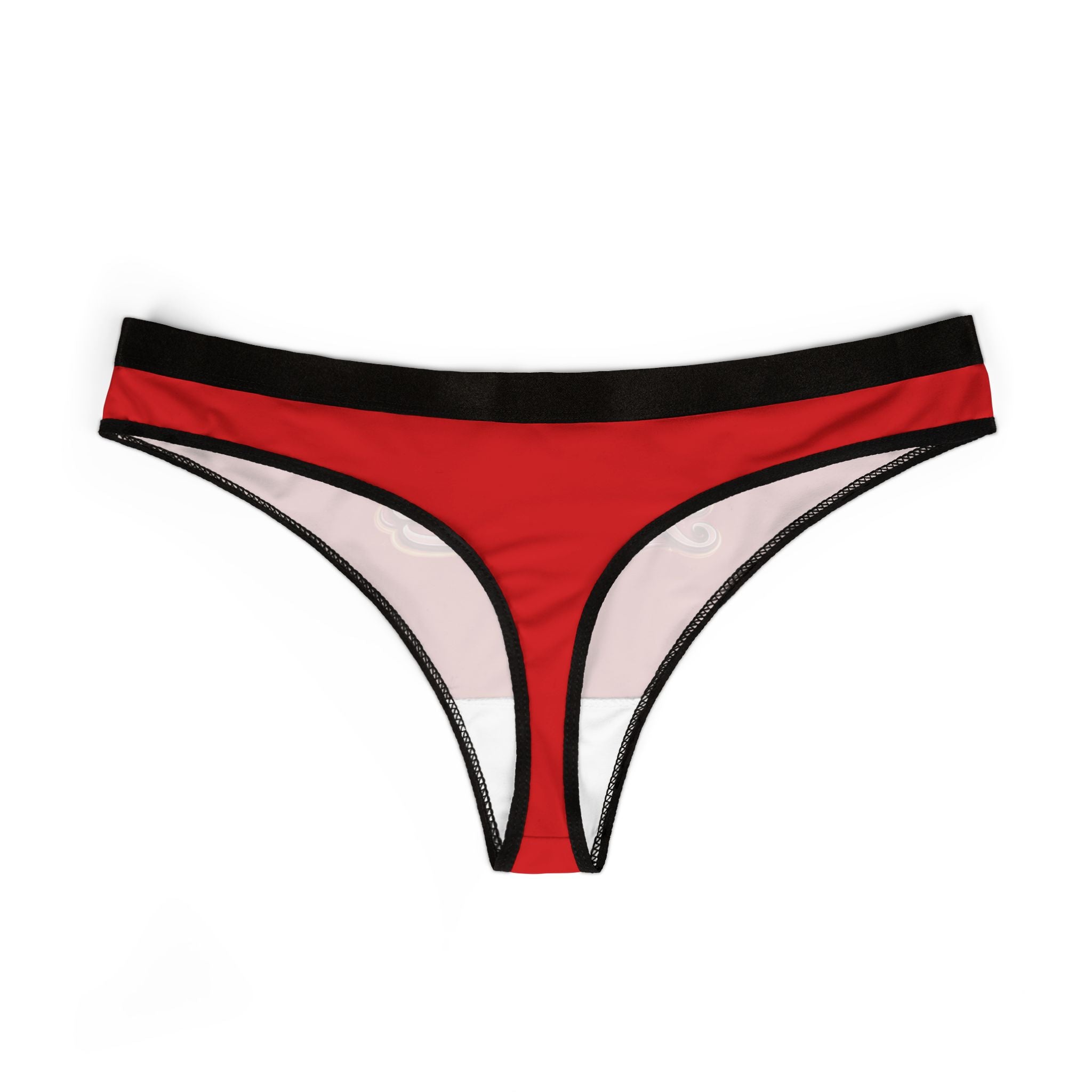 Princess Red Thong — Women's Sexy Cotton-Blend Thong Panties