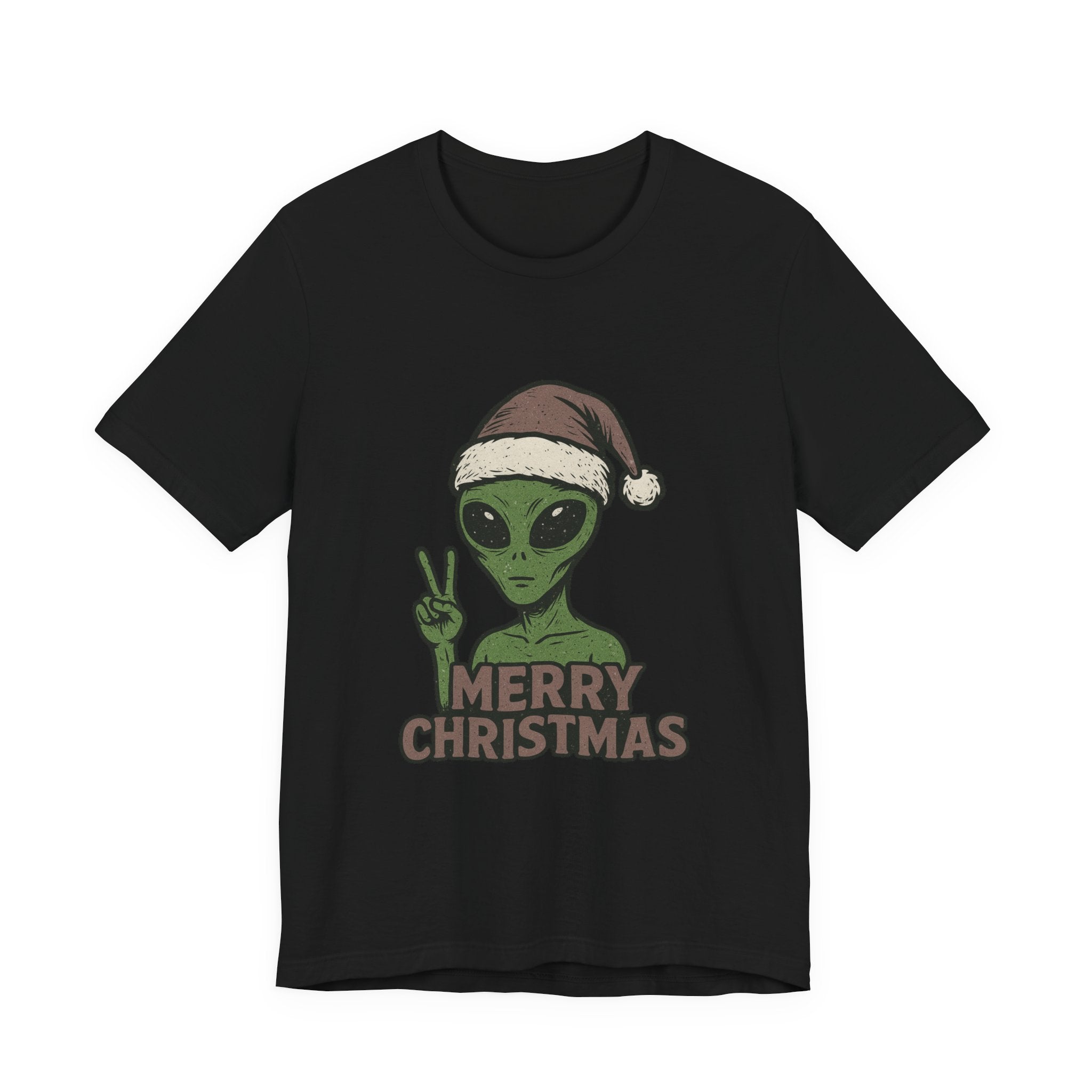 Funny Alien Merry Christmas Unisex Tee