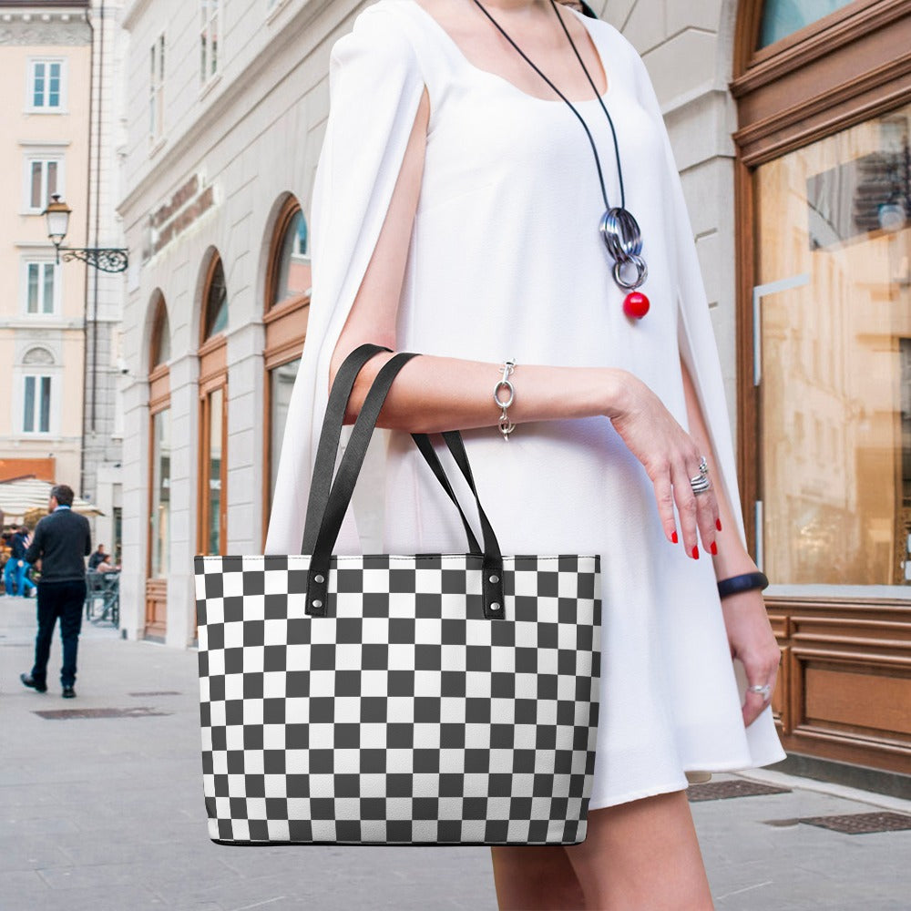 Ladies Leather Handbag Collection   Premium Cross-Grain Tote