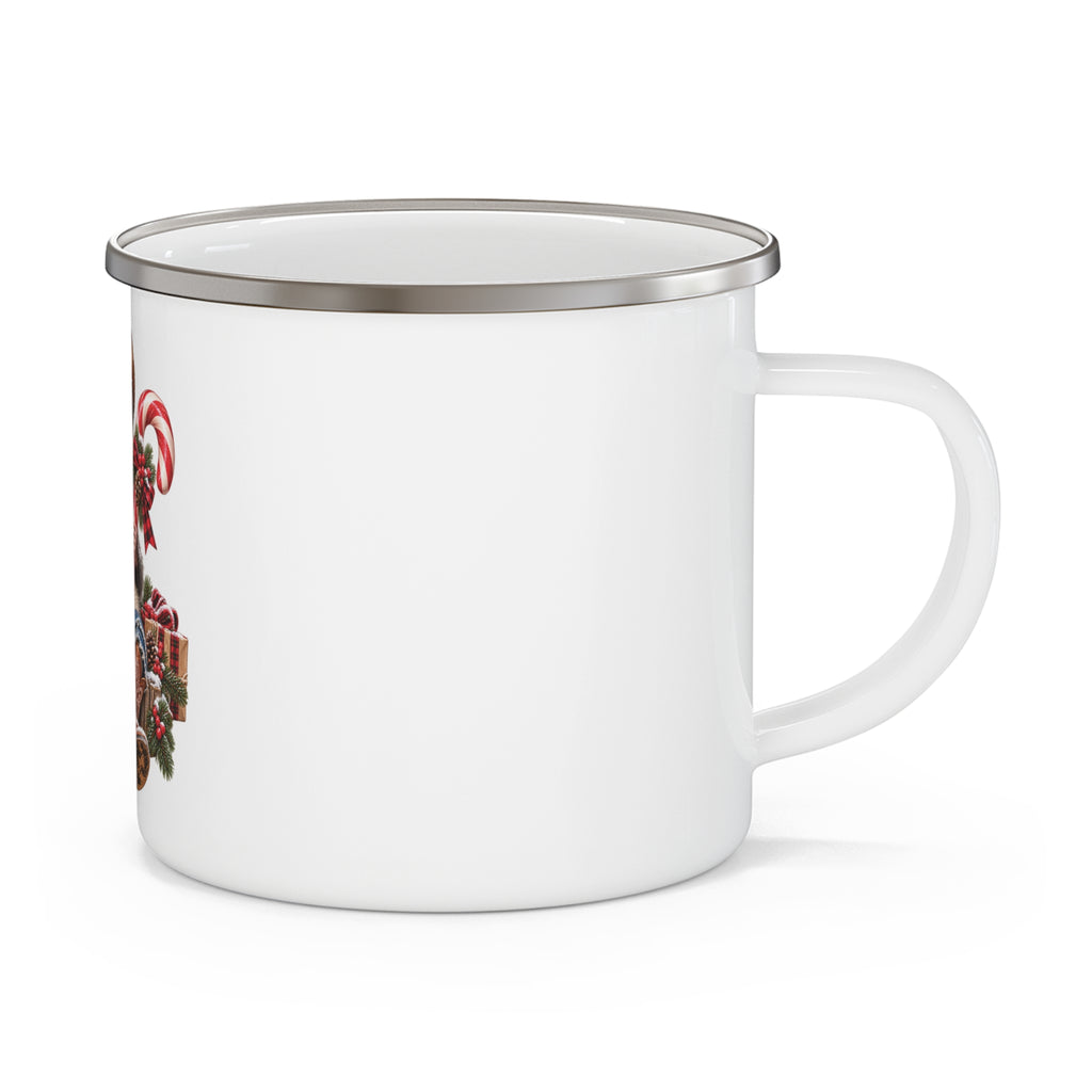 Pete the Possum Christmas Enamel Camping Mug – Western Cowboy Holiday Camp Cup 🎄🤠☕
