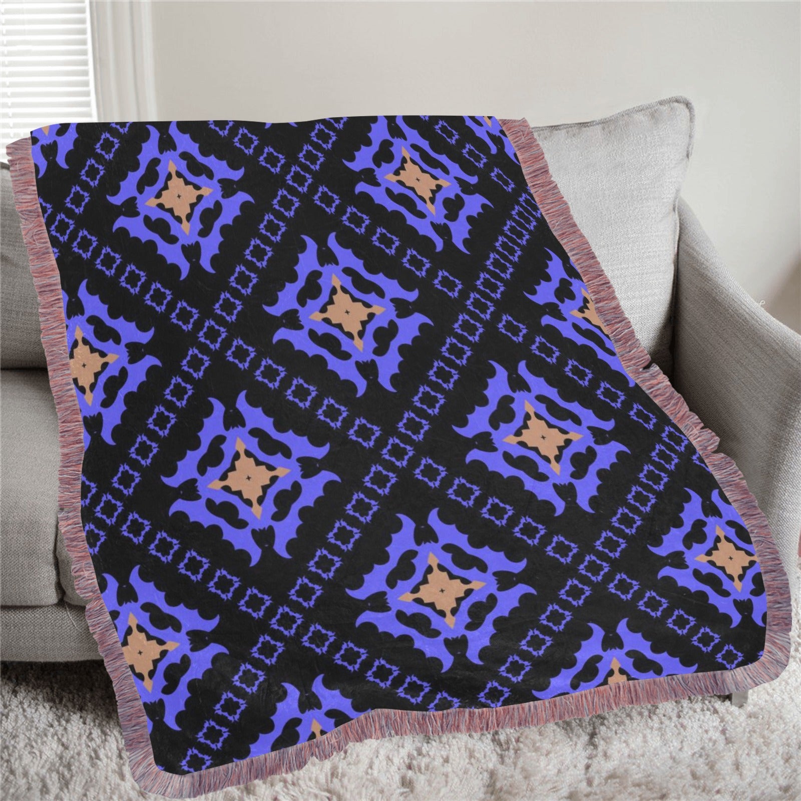 Wolf Hill Ranch – Midnight Medallion Woven Blanket