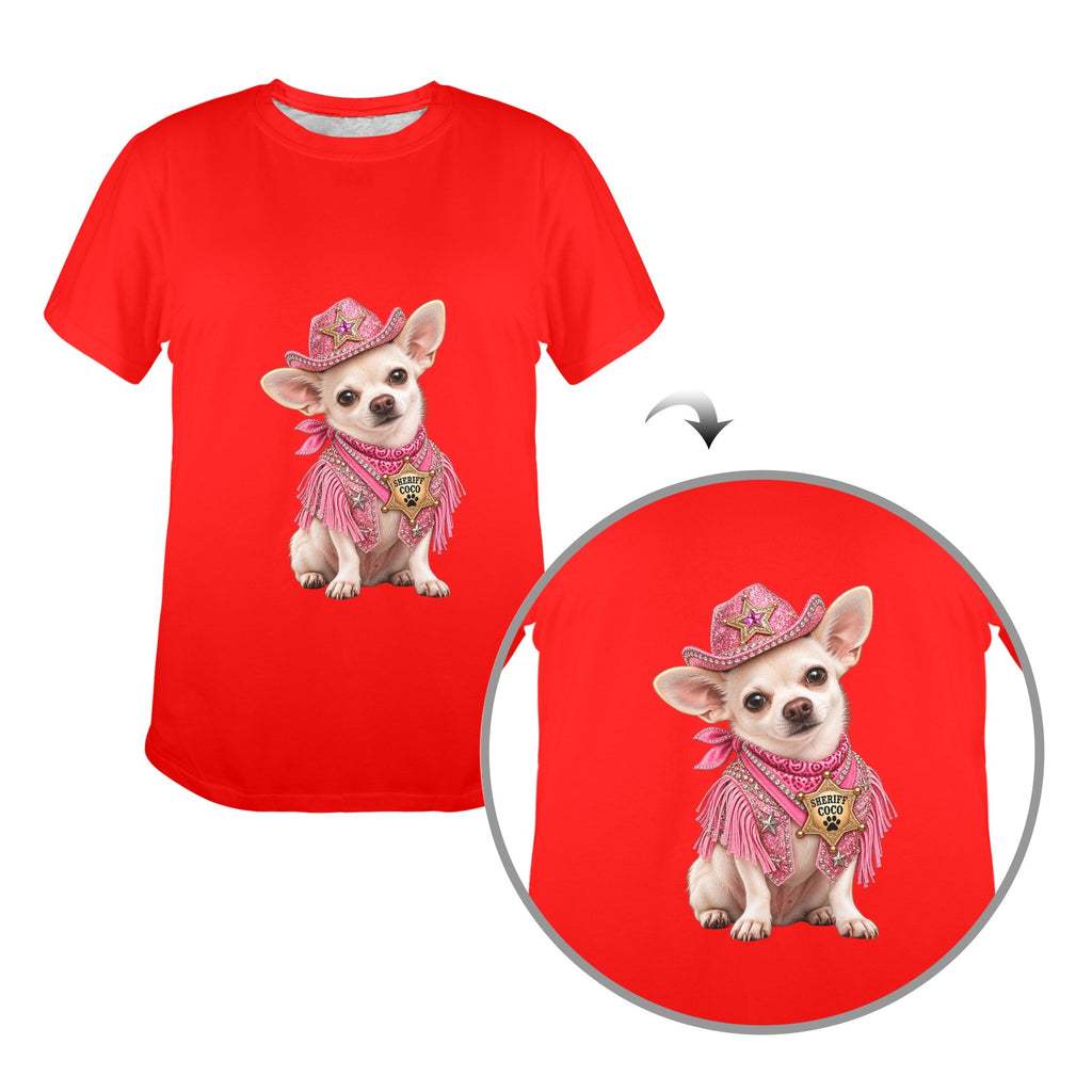 Sheriff Coco –Paw & Order Ladies Tee