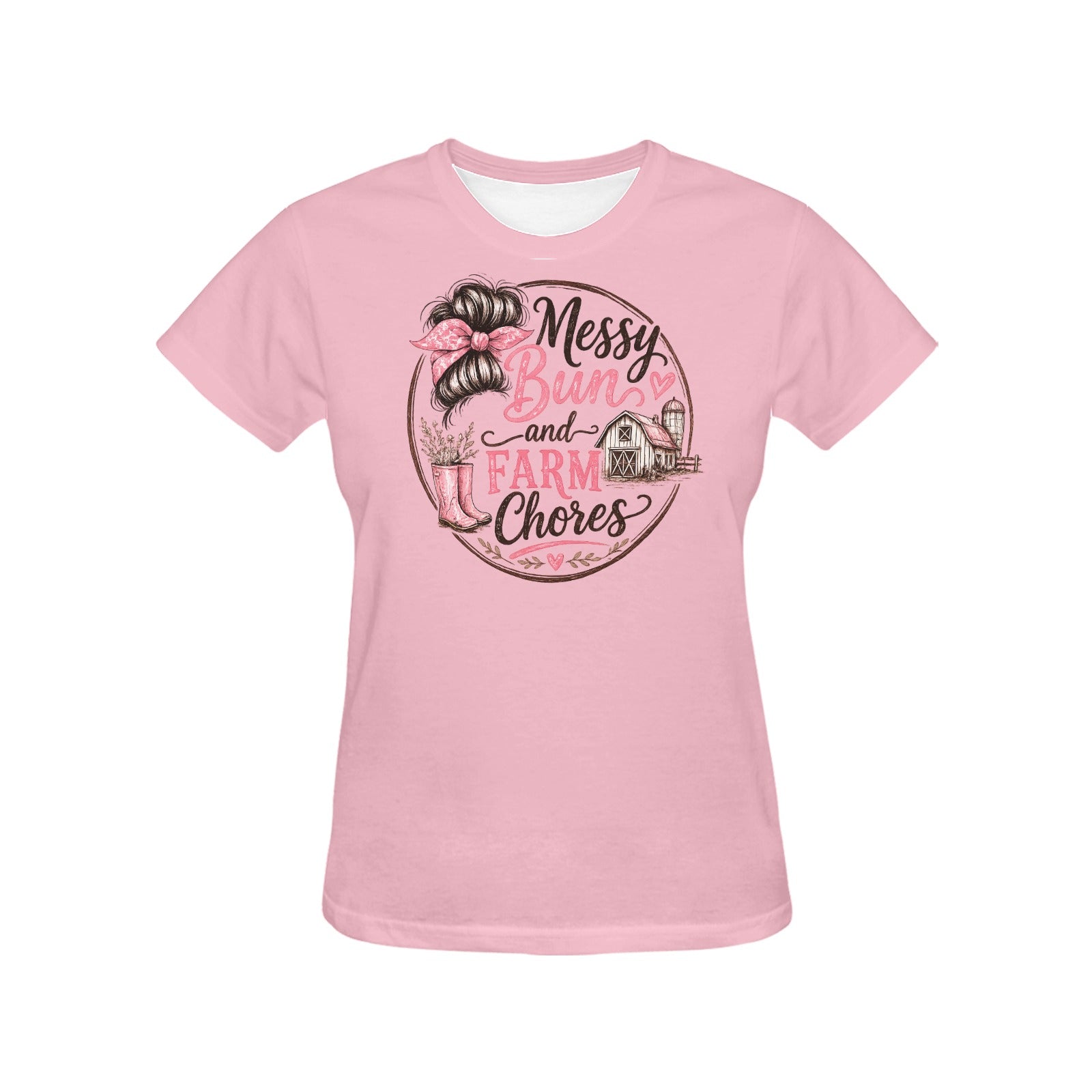 Women's Messy Bun T-shirt