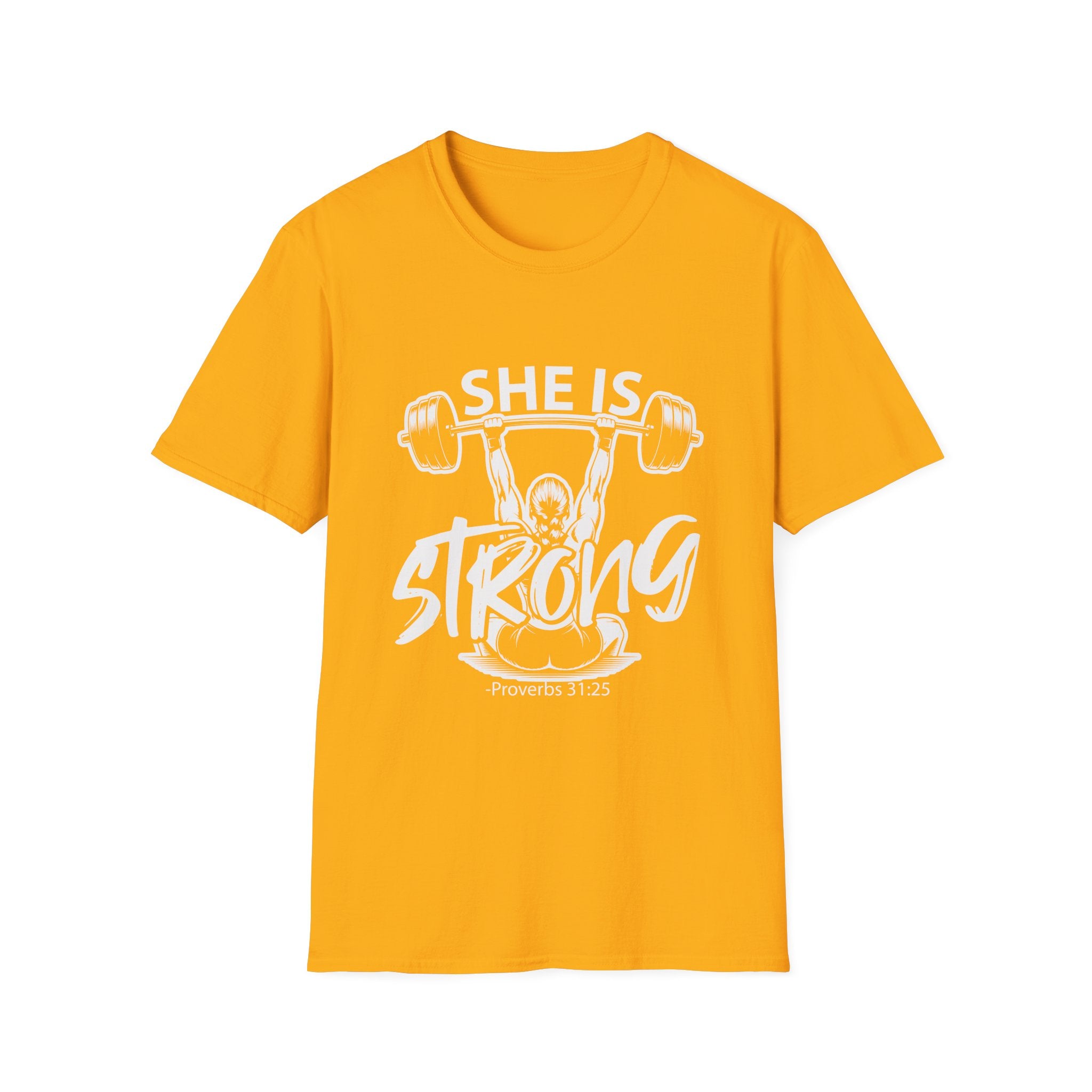 She Is Strong Inspirational T-Shirt — Empowerment Tee for Women
