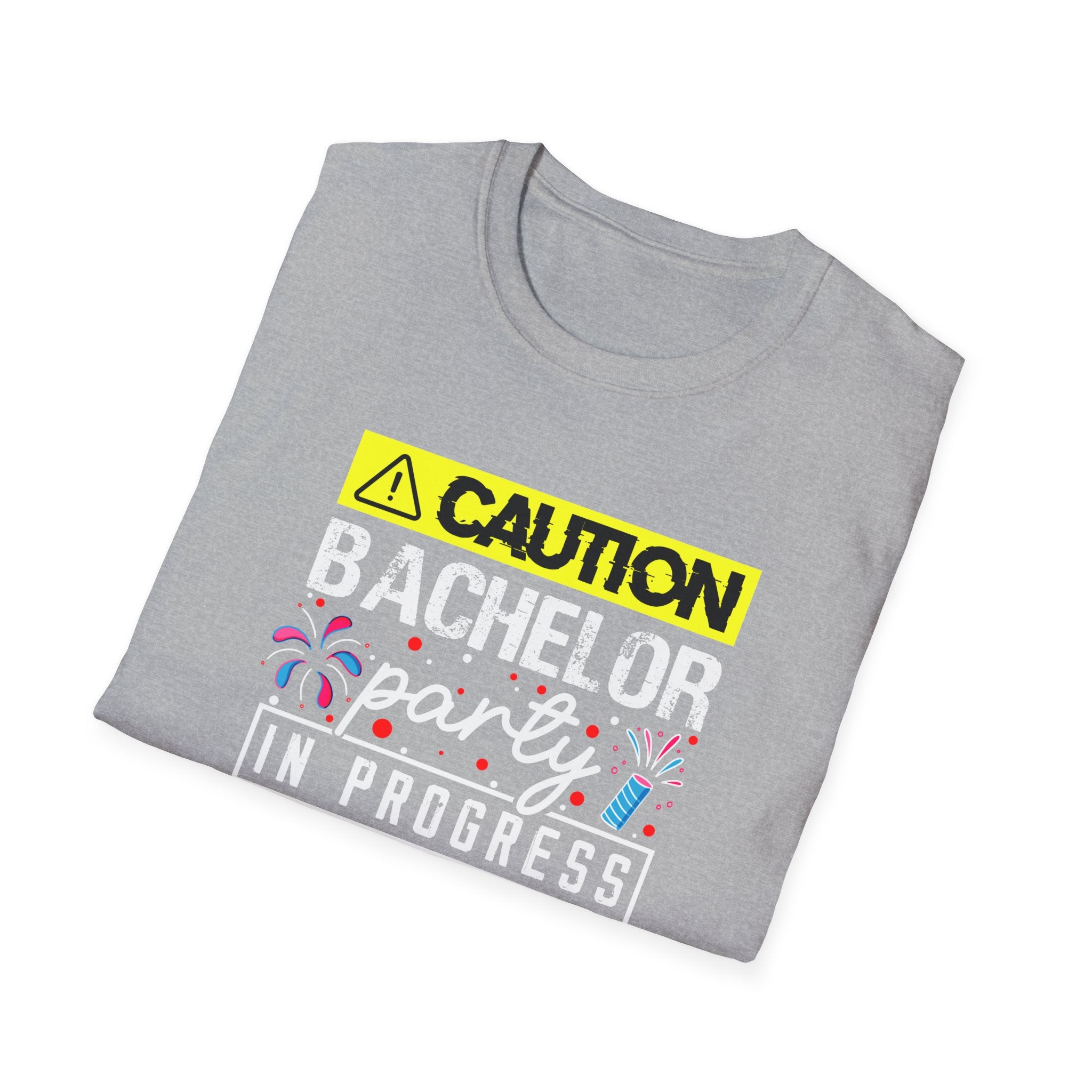 Bachelor Party Caution In Progress T-Shirt