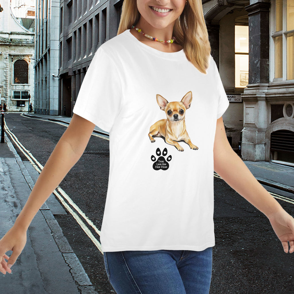 Cute Chihuahua Women’s T-Shirt – Adorable Dog Mom Graphic Tee for Chihuahua Lovers