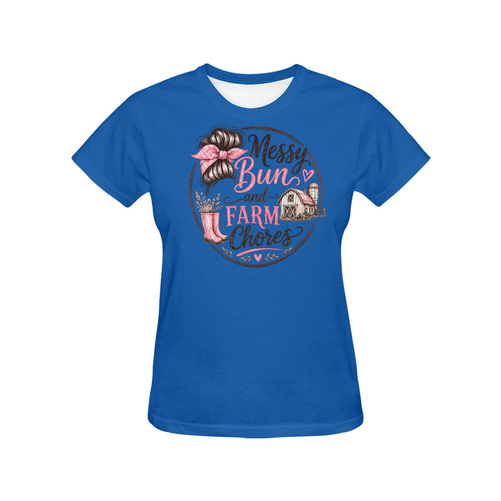Women's Messy Bun T-shirt
