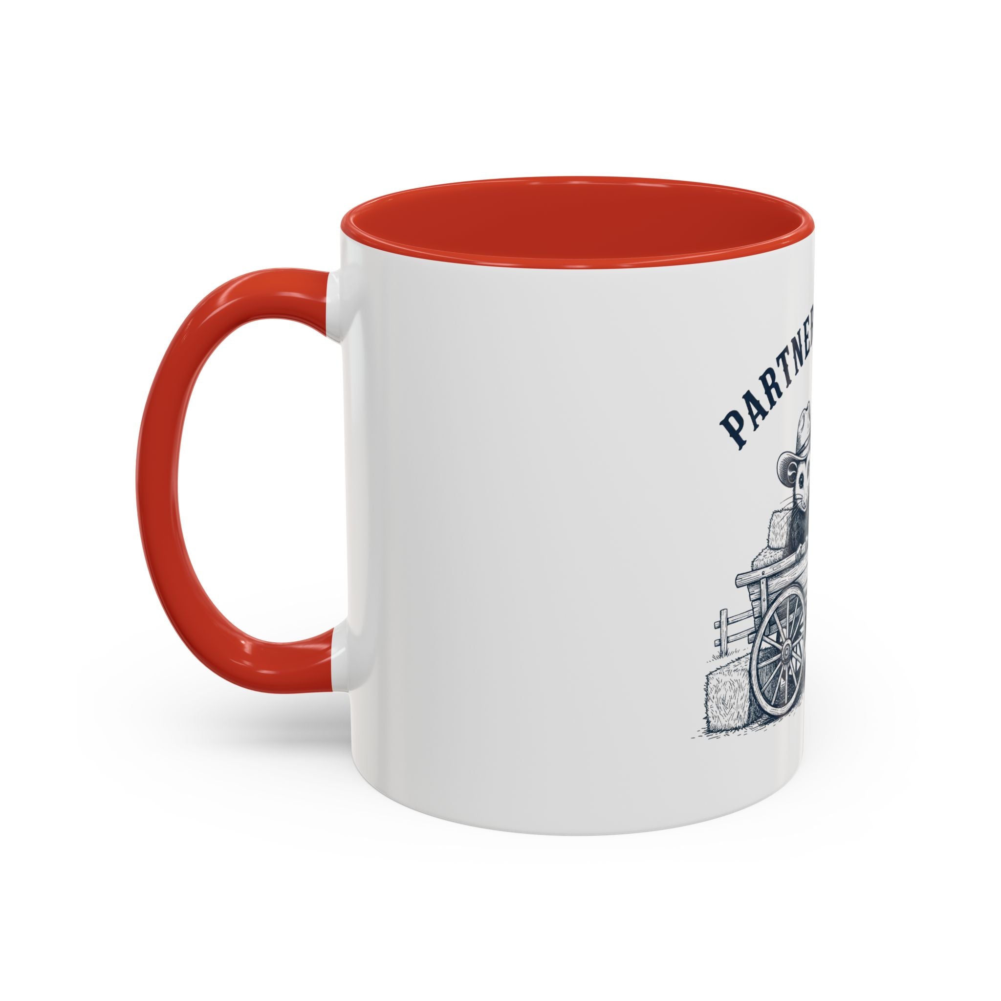 Partners in Crime Coffee Mug — Cute Cowboy Coco & Pete Accent Mug (11/15oz)