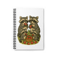 Spiral Notebook - Ruled Line  Racoons