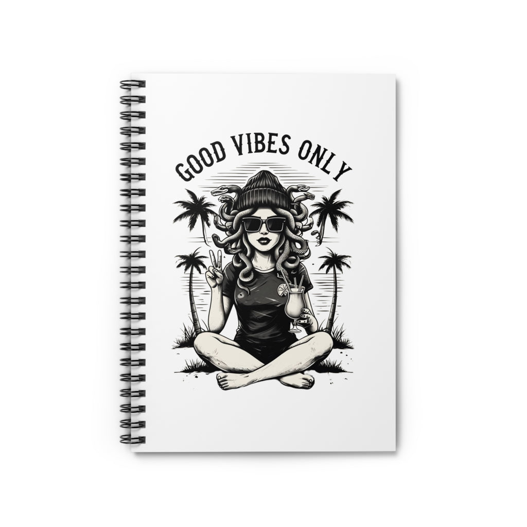 Spiral Notebook - Ruled Line Good Vibes Only