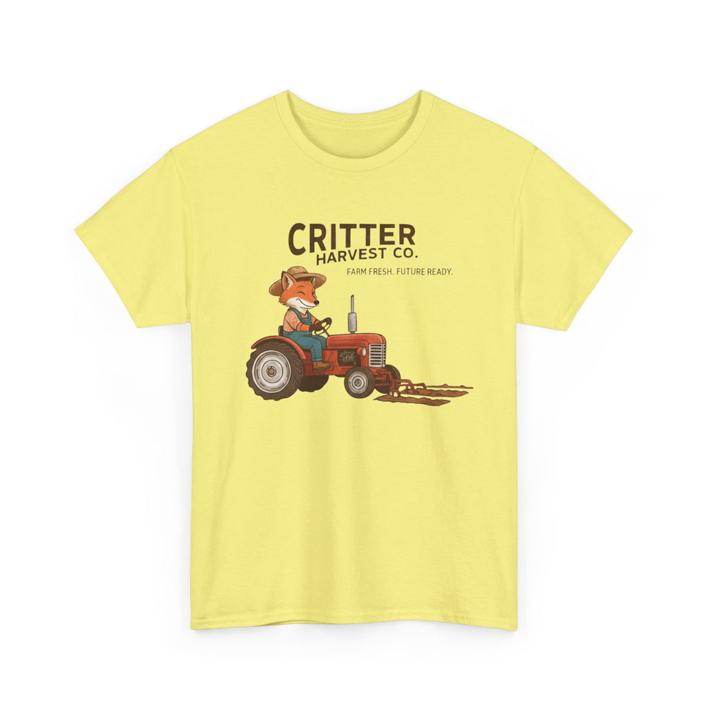 Critter Harvest Co. Tractor Tee  Cute Farm Animal Graphic T-Shirt     Trendy TShirt