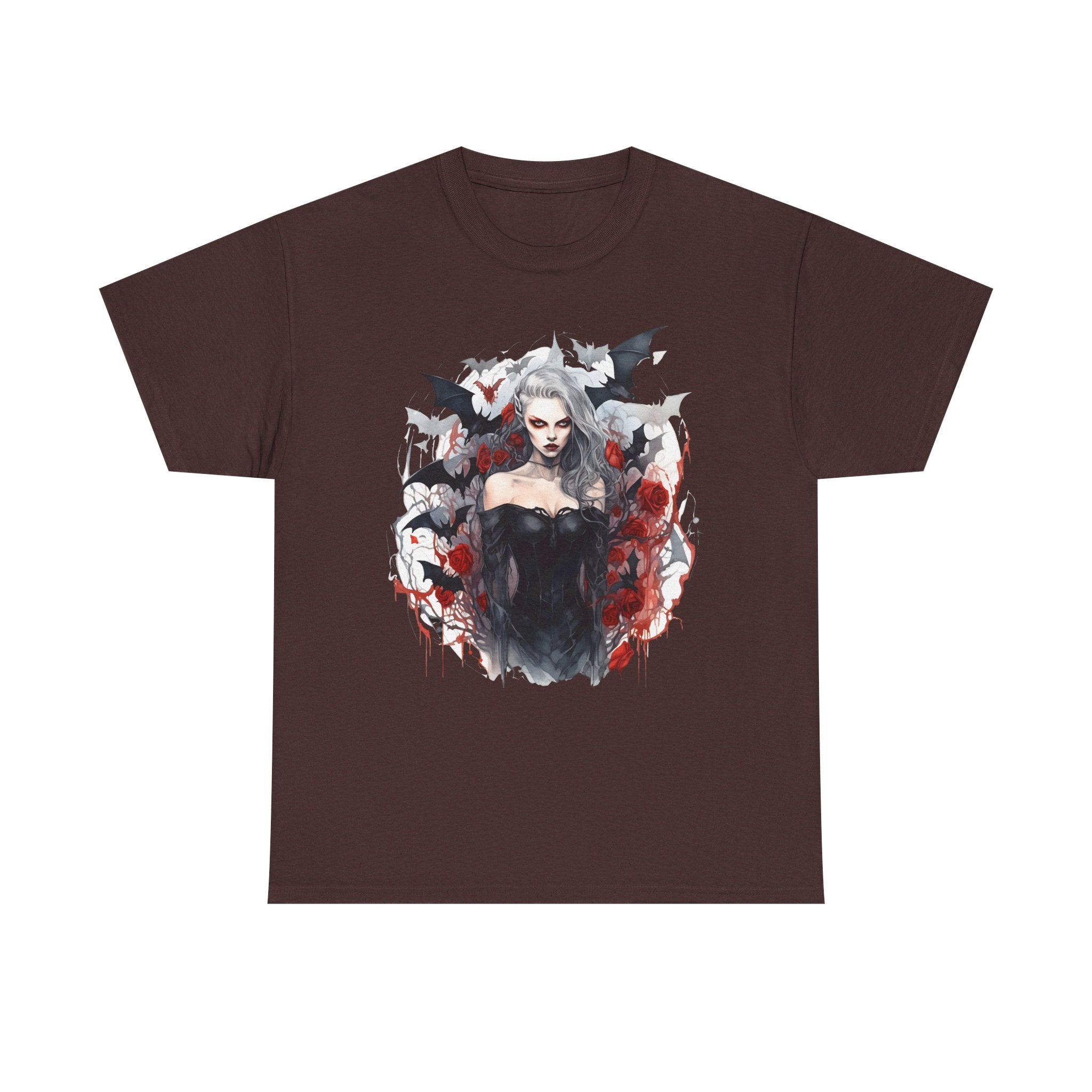 Vampire Queen Gothic T-Shirt — Dark Bat Vampire Tee