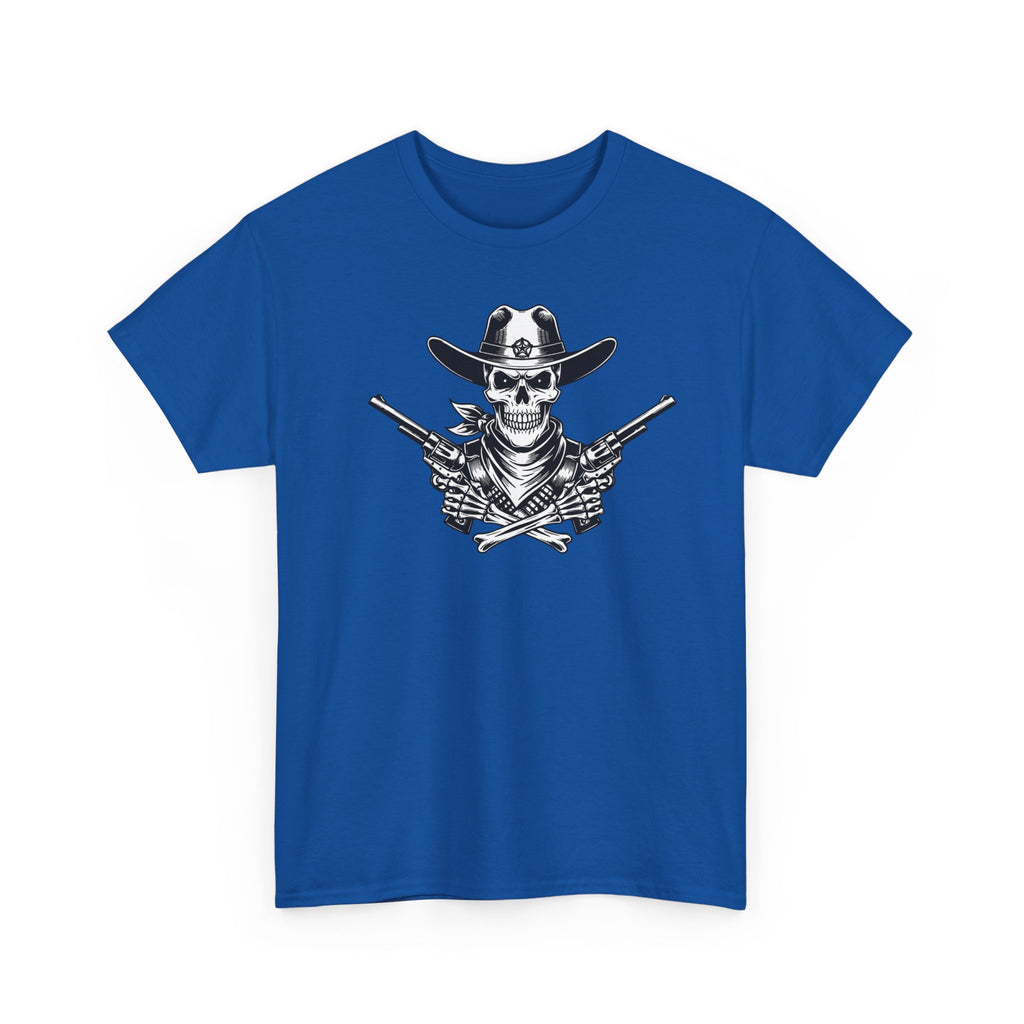 Skull Cowboy T-Shirt — Western Gunslinger Graphic Tee