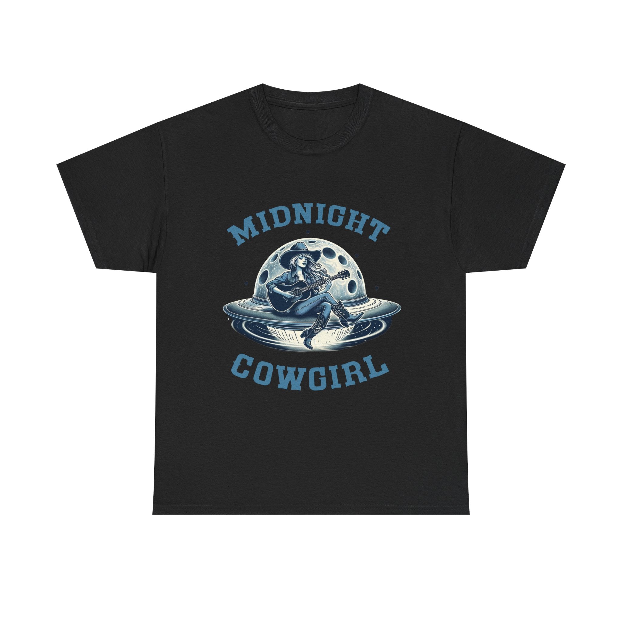 Midnight Cowgirl T-Shirt — Retro Space Cowgirl Graphic Tee