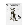 Fleece Blanket - Funny Witch Please Humor Halloween Spooky