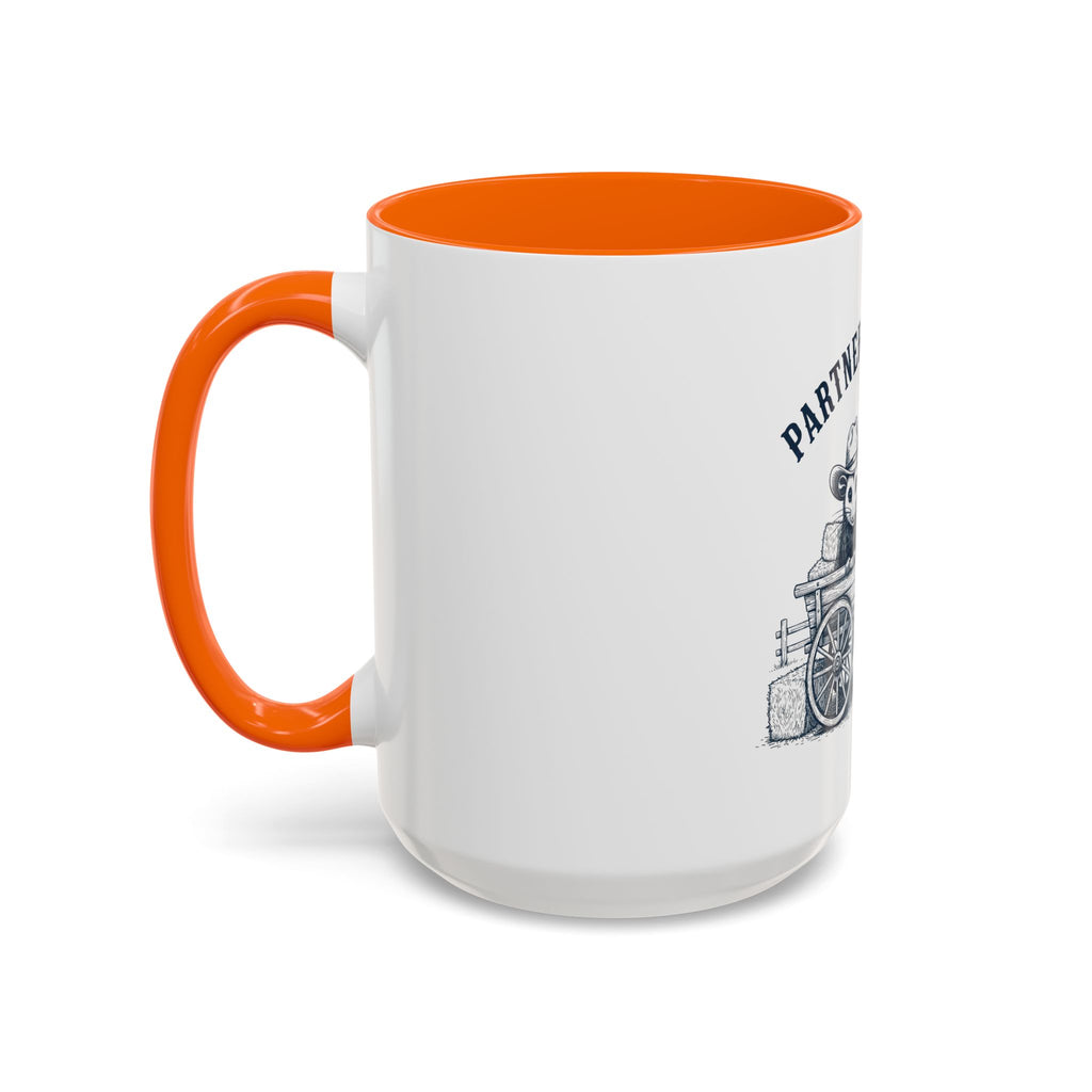 Partners in Crime Coffee Mug — Cute Cowboy Coco & Pete Accent Mug (11/15oz)