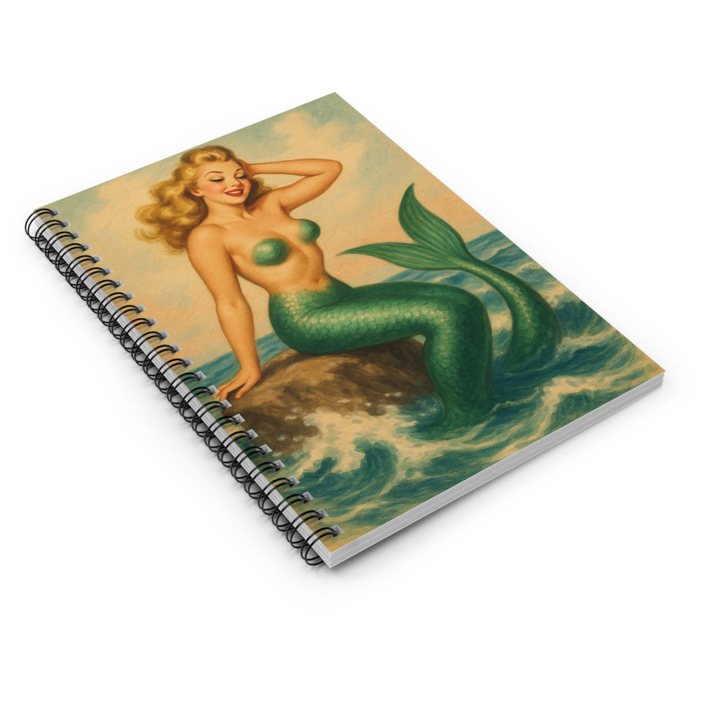 Spiral Notebook - Ruled Line MERMAID LOVER OF THE SEA