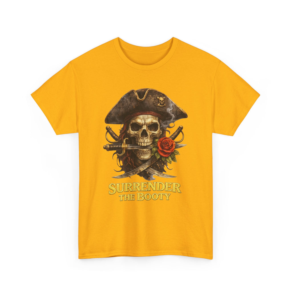 Pirate Skull Tee — "Surrender the Booty" Graphic T‑Shirt