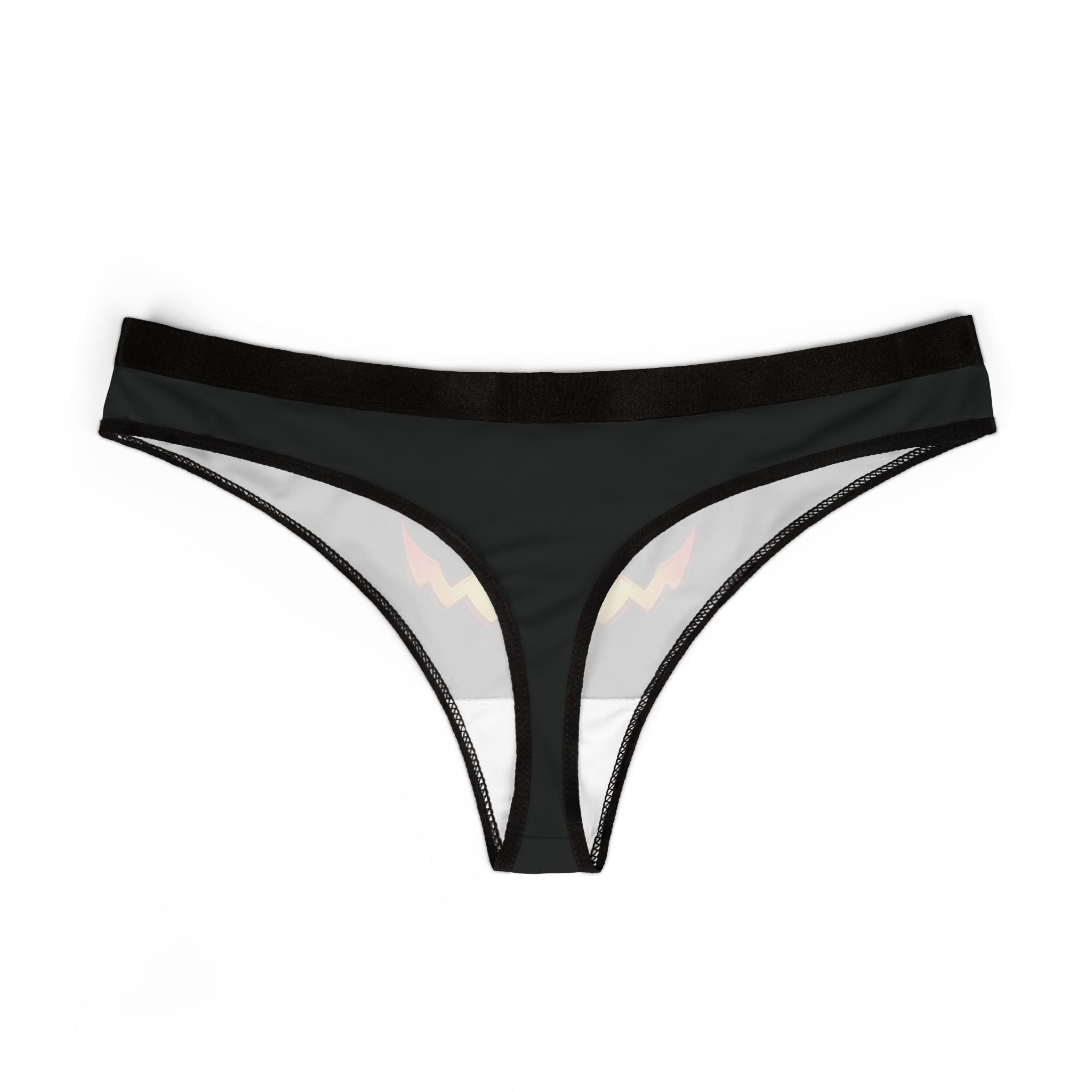 Halloween Jack-O'-Lantern Women's Thong — Spooky Pumpkin Lingerie