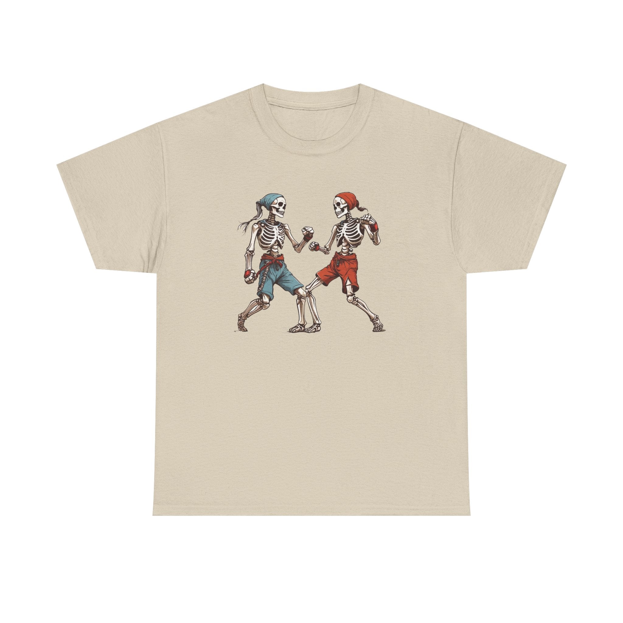 Skeleton Boxers Fight Tee — Vintage Skeleton Boxing T-Shirt