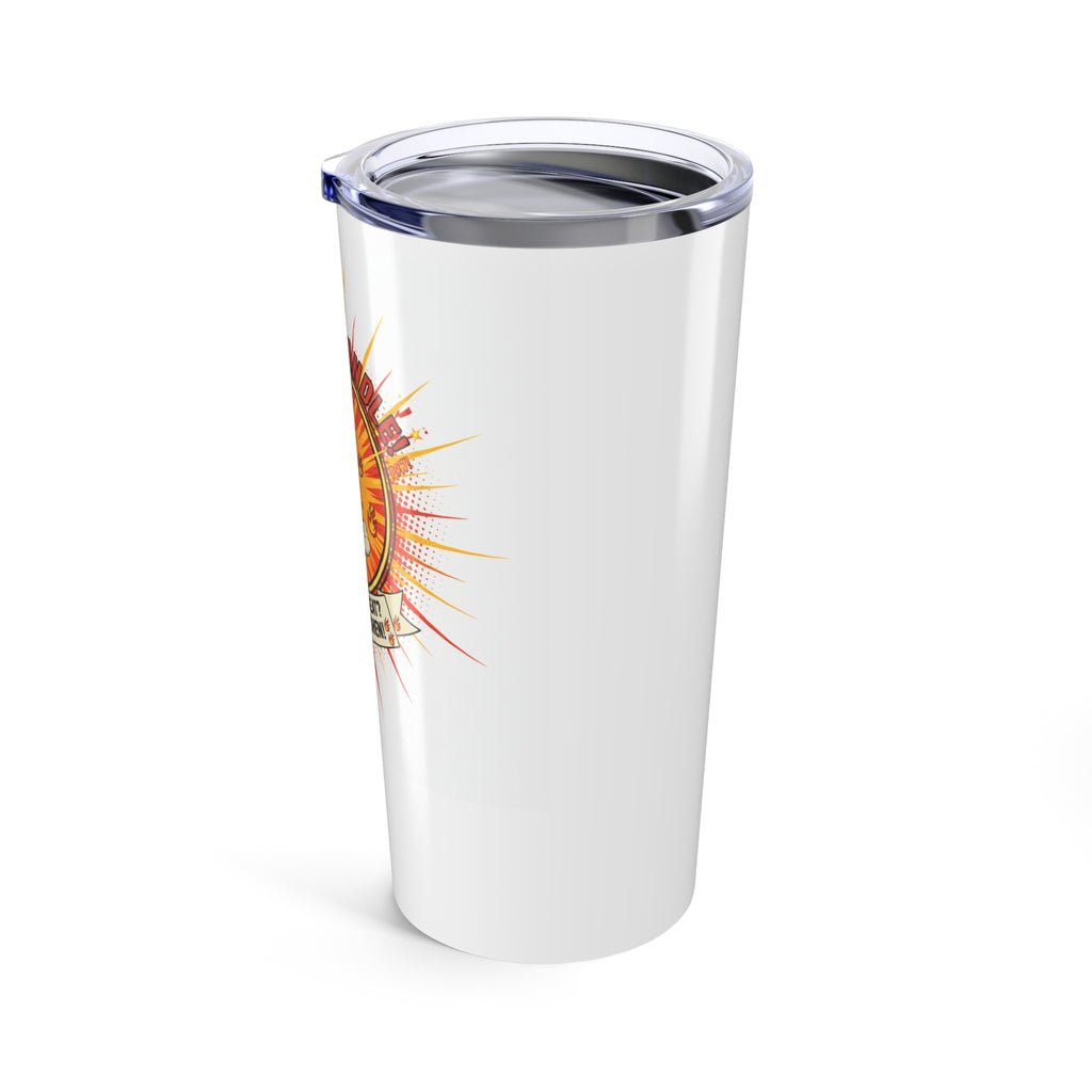 Retro Pinup Woman Tumbler, Vintage Humor Cup, Hot to Handle Thermos, 20oz Travel Mug, Funny Flask Gift for Her, Sarcastic Quote Drinkware