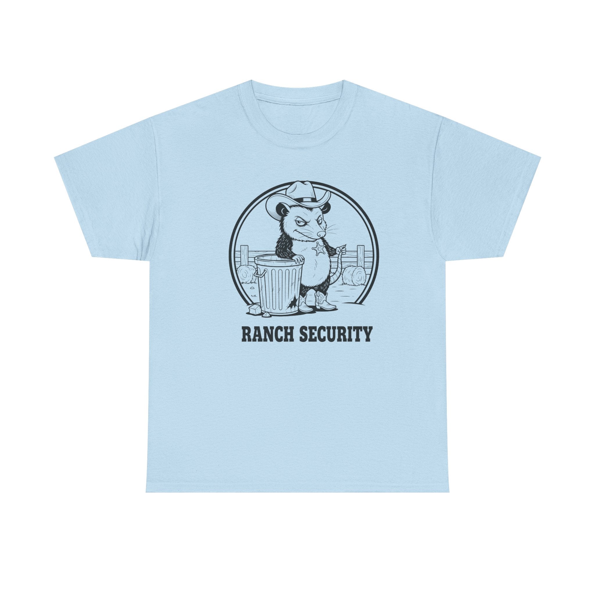 Possum Pete Ranch Security Tee — Funny Cowboy Ranch T-Shirt