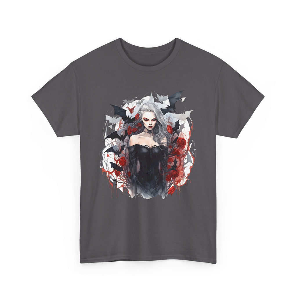 Vampire Queen Gothic T-Shirt — Dark Bat Vampire Tee