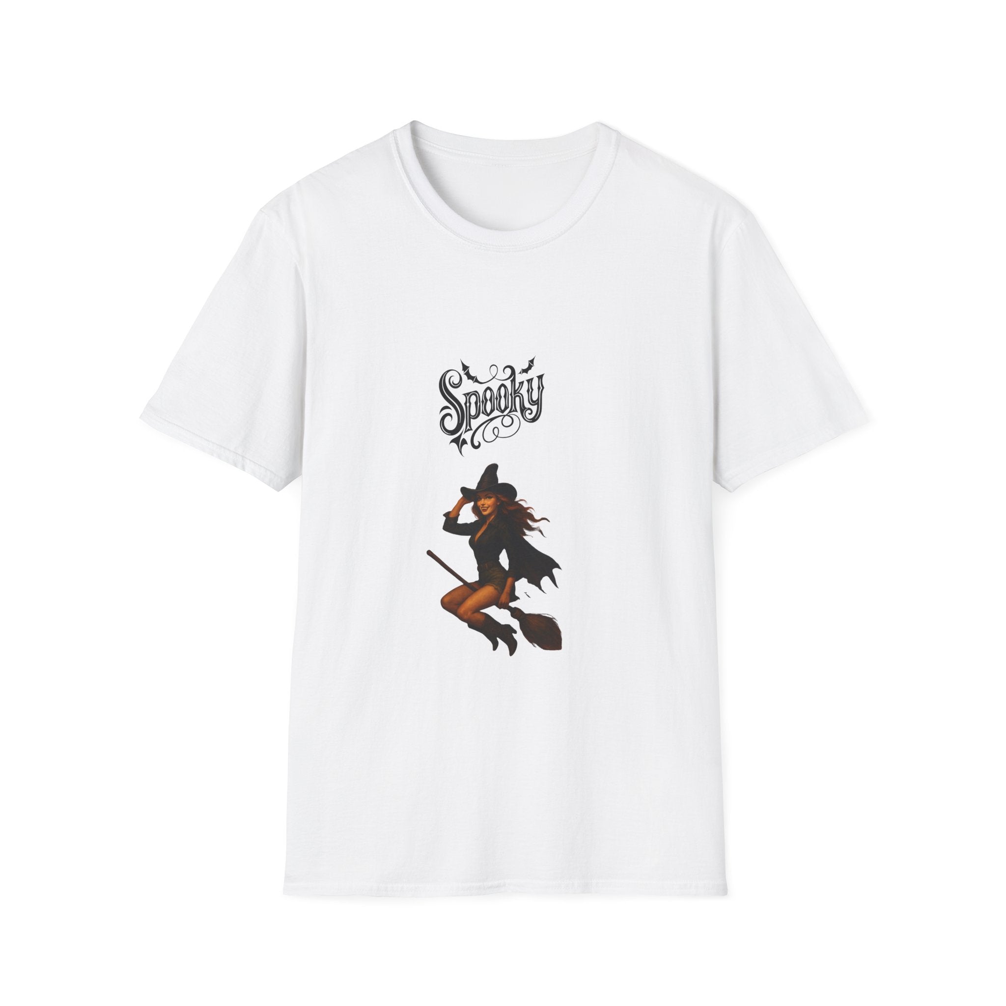 Spooky Witch Unisex Softstyle T-Shirt | Halloween Costume Tee, Gift for Her, Witchy Vibes, Fall Fashion, Casual Wear