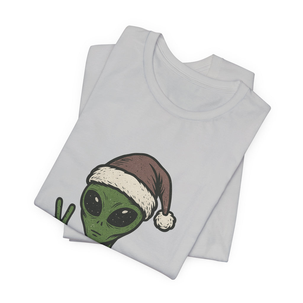 Funny Alien Merry Christmas Unisex Tee