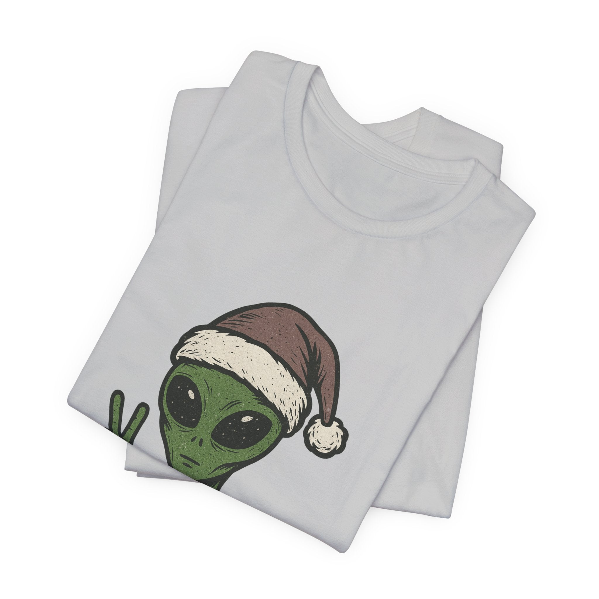 Funny Alien Merry Christmas Unisex Tee
