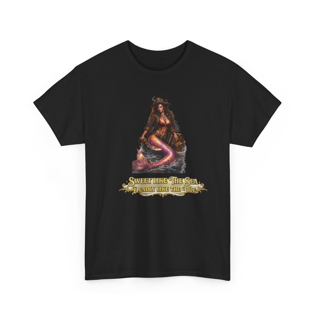 Sweet Like the Sea Mermaid T-Shirt — 'Deadly Like the Tide' Coastal Graphic Tee