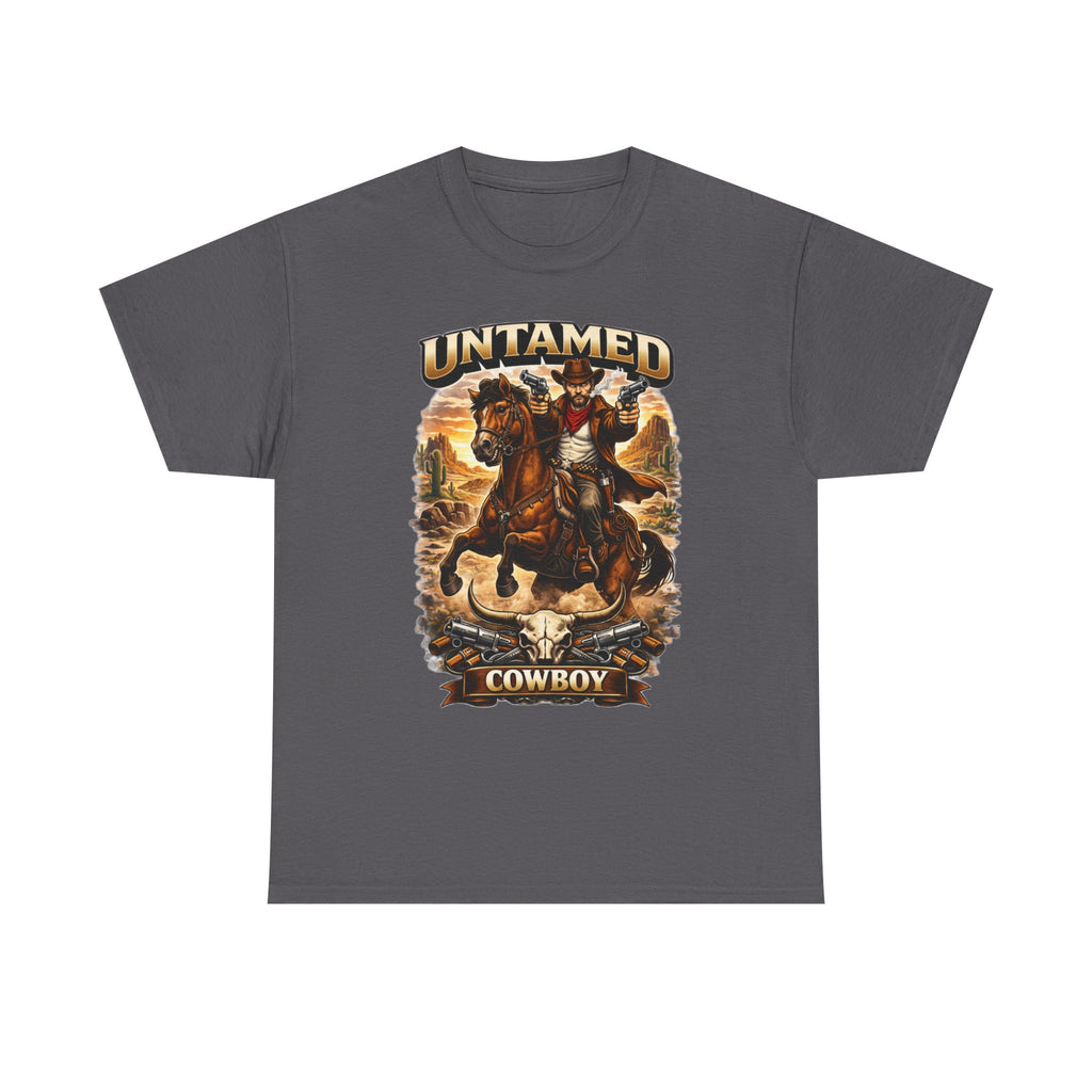 Untamed Cowboy T‑Shirt  Vintage Rodeo Horse Rider Graphic Tee