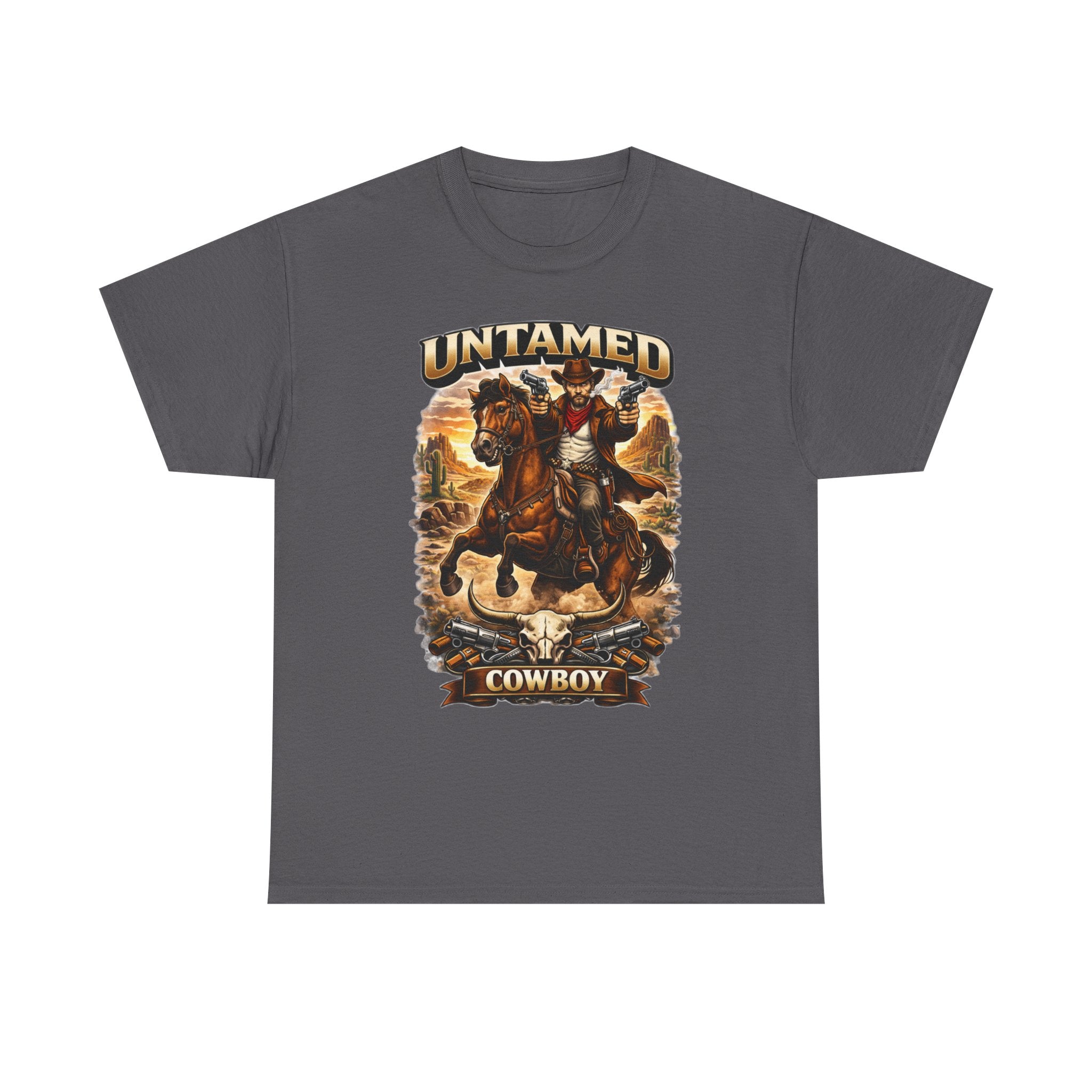 Untamed Cowboy T‑Shirt — Vintage Rodeo Horse Rider Graphic Tee