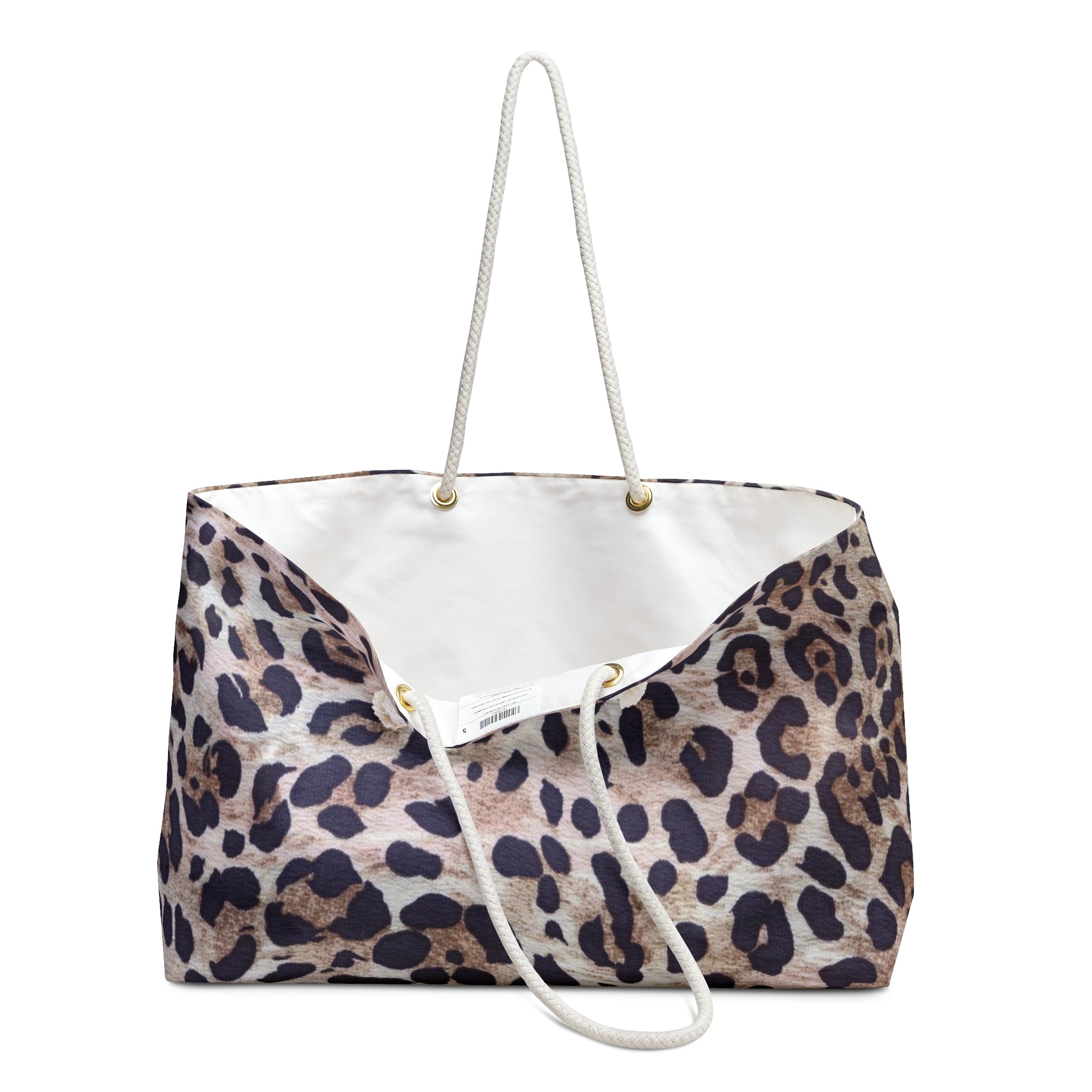 Leopard Print Weekender Bag — Chic Animal-Print Travel Tote