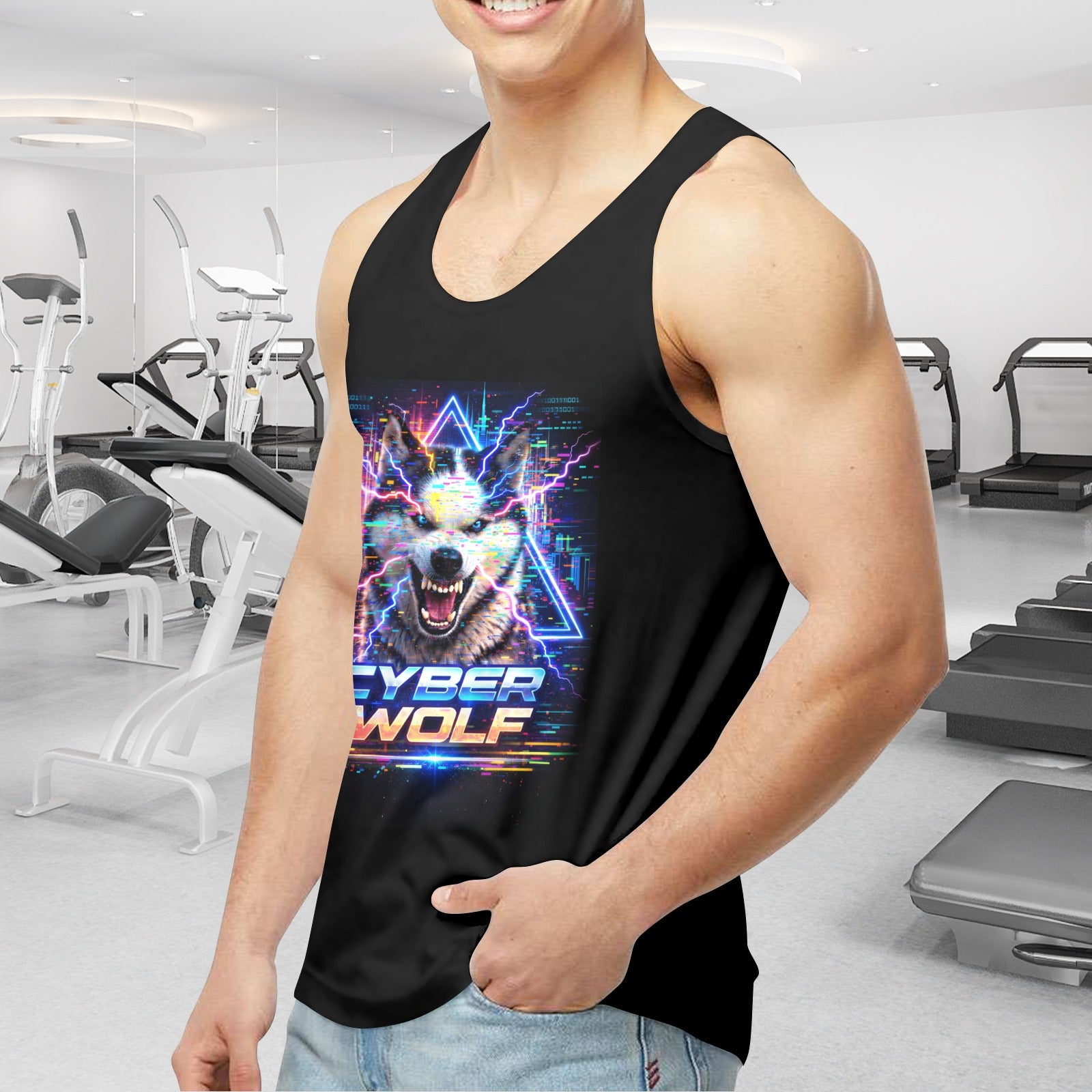 Cyber Wolf Series Made in USA Tank Top