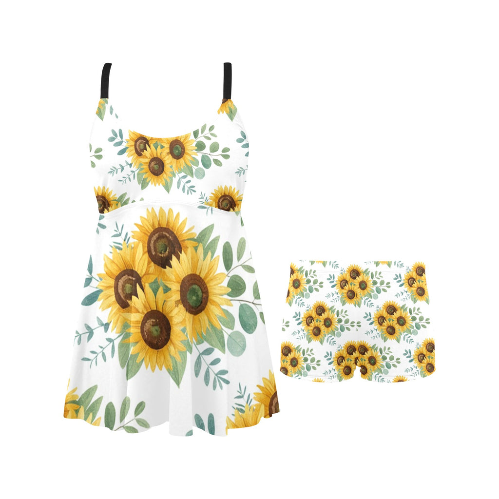 Golden Prairie Swim Dress Set