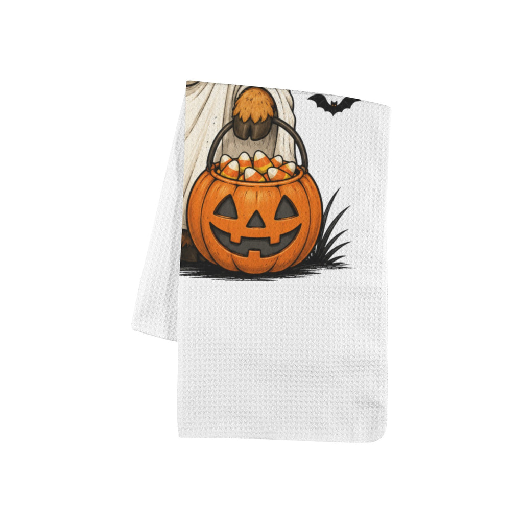 Highland Ghost Halloween Kitchen Towel 🐄👻