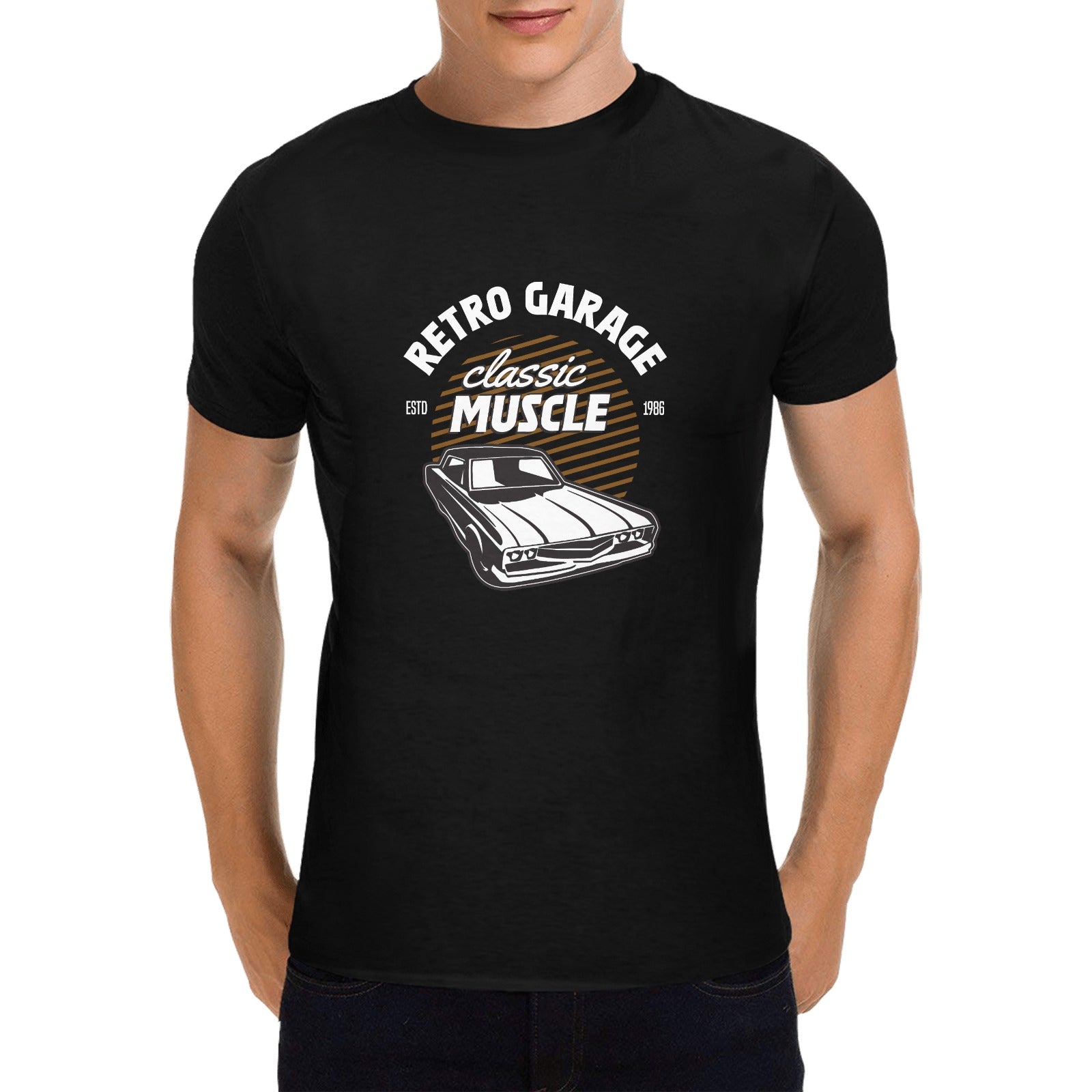 Retro Muscle Car Graphic T-Shirt