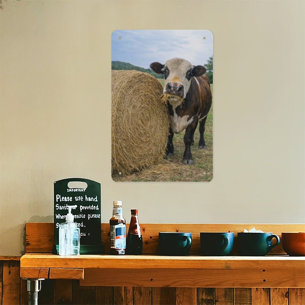 Hay There, Dennis!  Wolf Hill Ranch Farmhouse Metal Tin Sign Made in USA