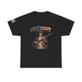 Patriot Skeleton Rifle T‑Shirt — American Flag Military Skull Tee