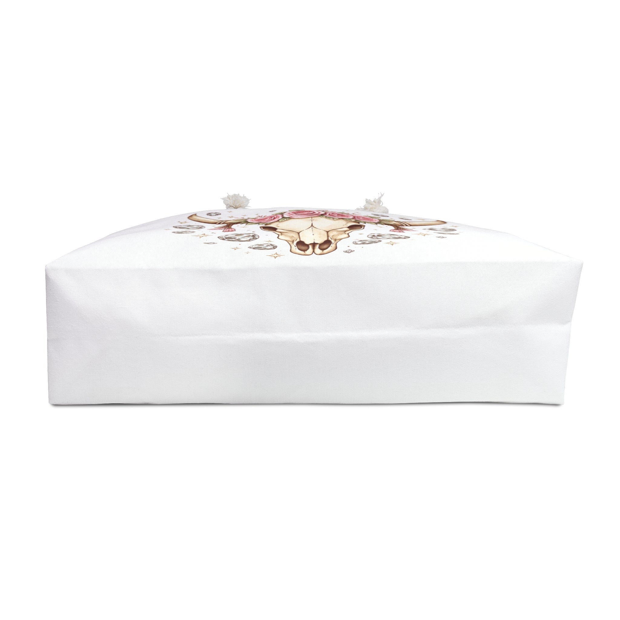 Boho Cow Skull Weekender Bag — Floral Bull Skull Travel Tote Classic