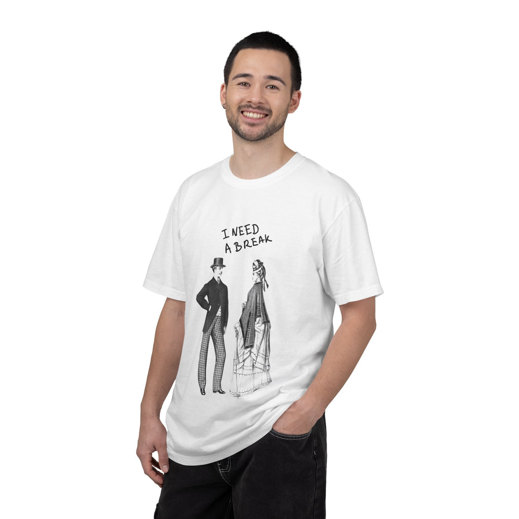 I Need a Break Unisex Garment-Dyed T-Shirt, Fun Relaxation Tee, Vacation Shirt, Gift for Friends, Casual Wear