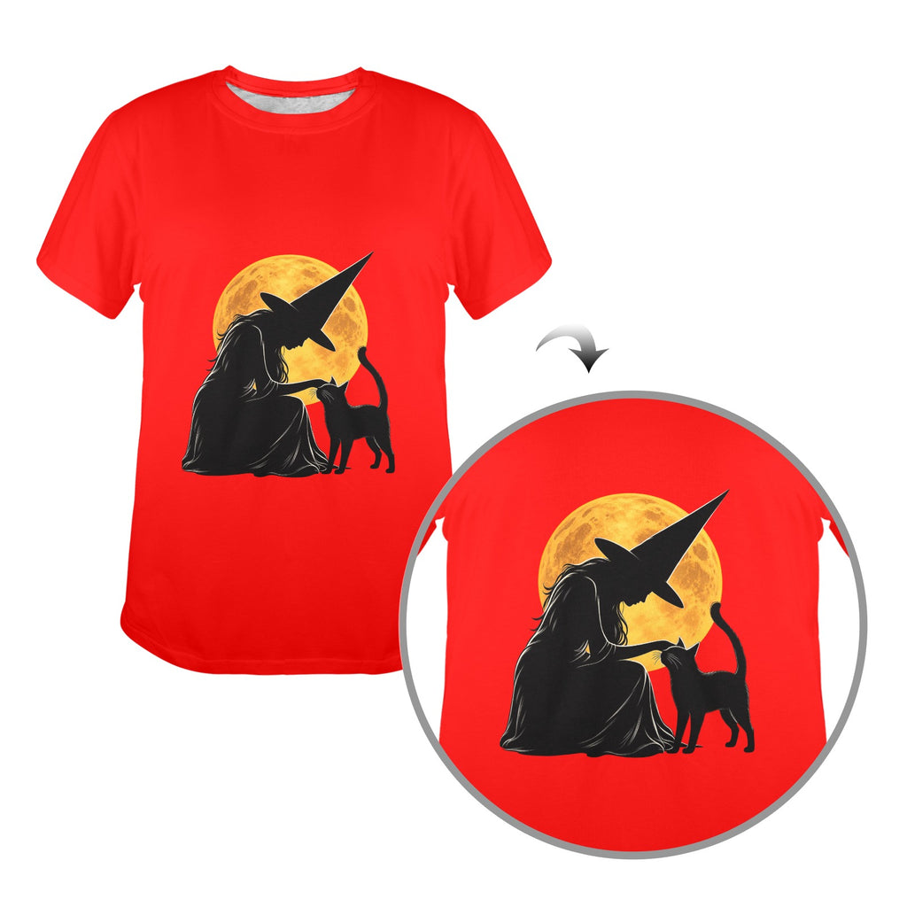Moonlit Familiar Unisex Halloween Tee
