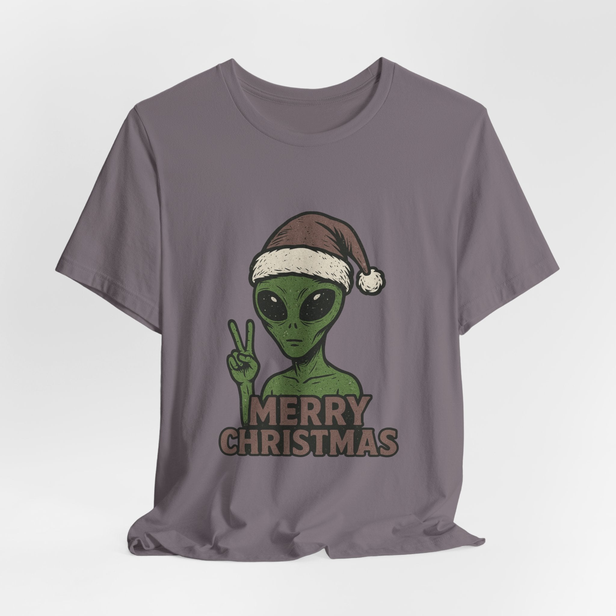 Funny Alien Merry Christmas Unisex Tee