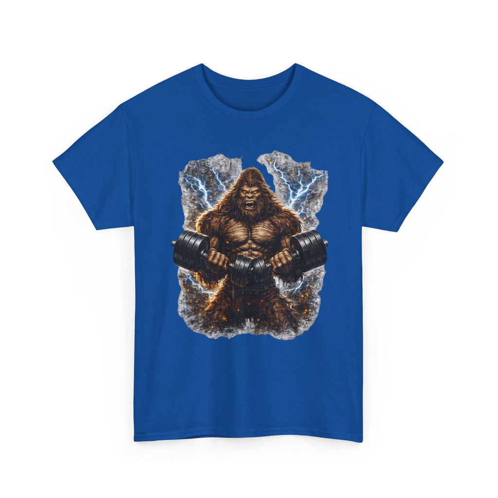 Big Foot Strength Gym Tee — Heavyweight Lifter Workout Shirt