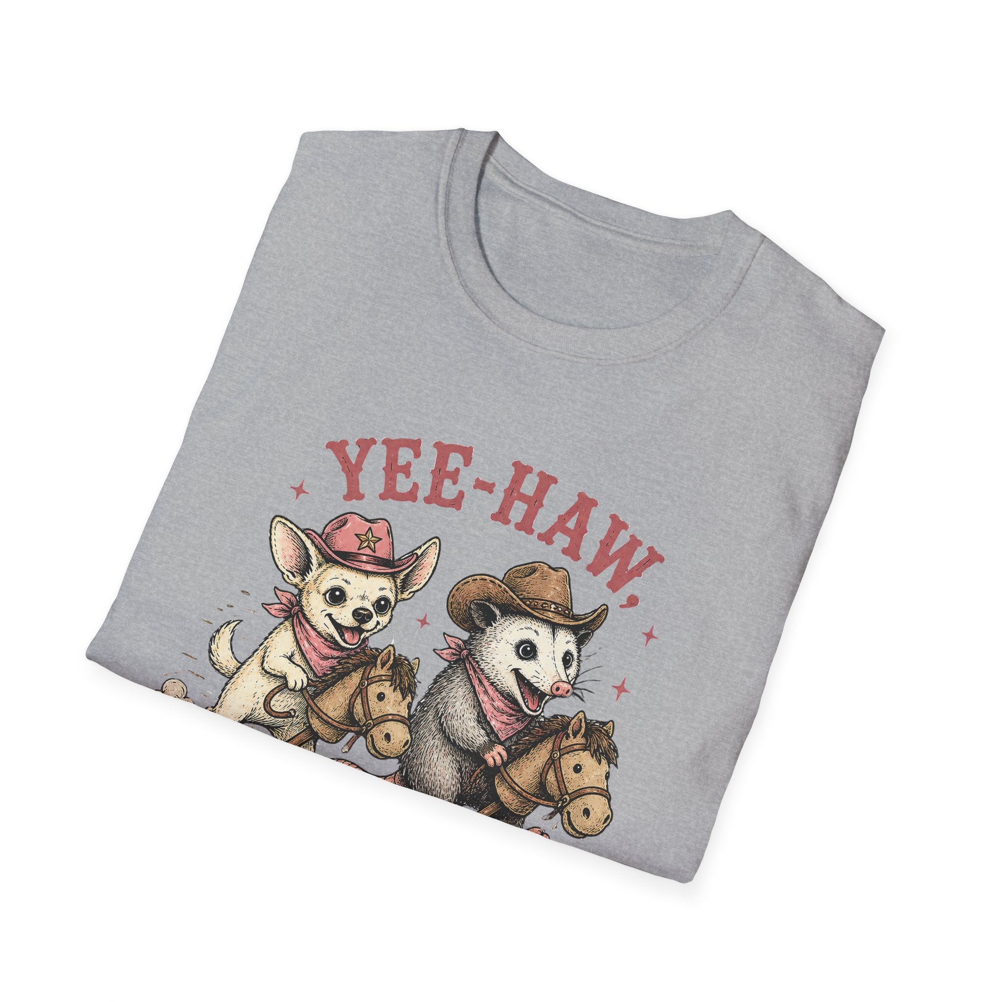 Yee-Haw Raceday Partner T-Shirt — Cute Cowgirl Coco & Pete   Western Racing Tee