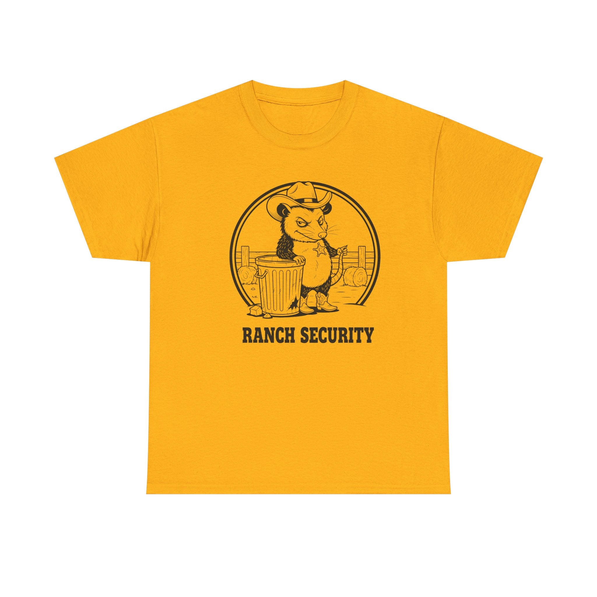 Possum Pete Ranch Security Tee — Funny Cowboy Ranch T-Shirt