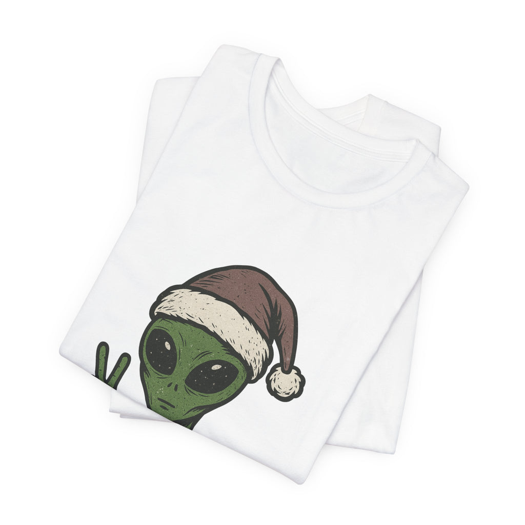 Funny Alien Merry Christmas Unisex Tee